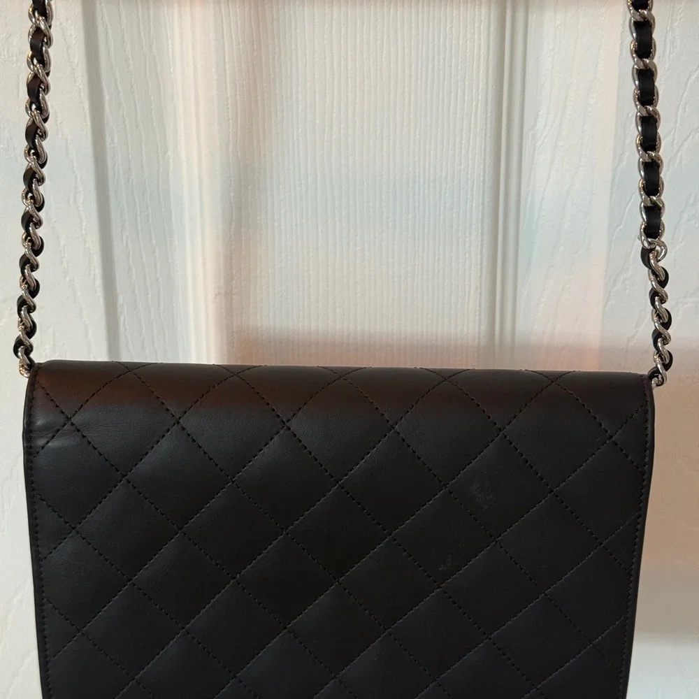 Authentic New Chanel Black Quilted Clutch - Picture 6 of 12